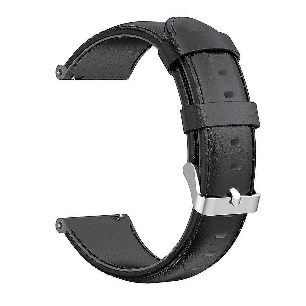Durable Pu Watch Band for Black Simple Style Replacement 1Pcs