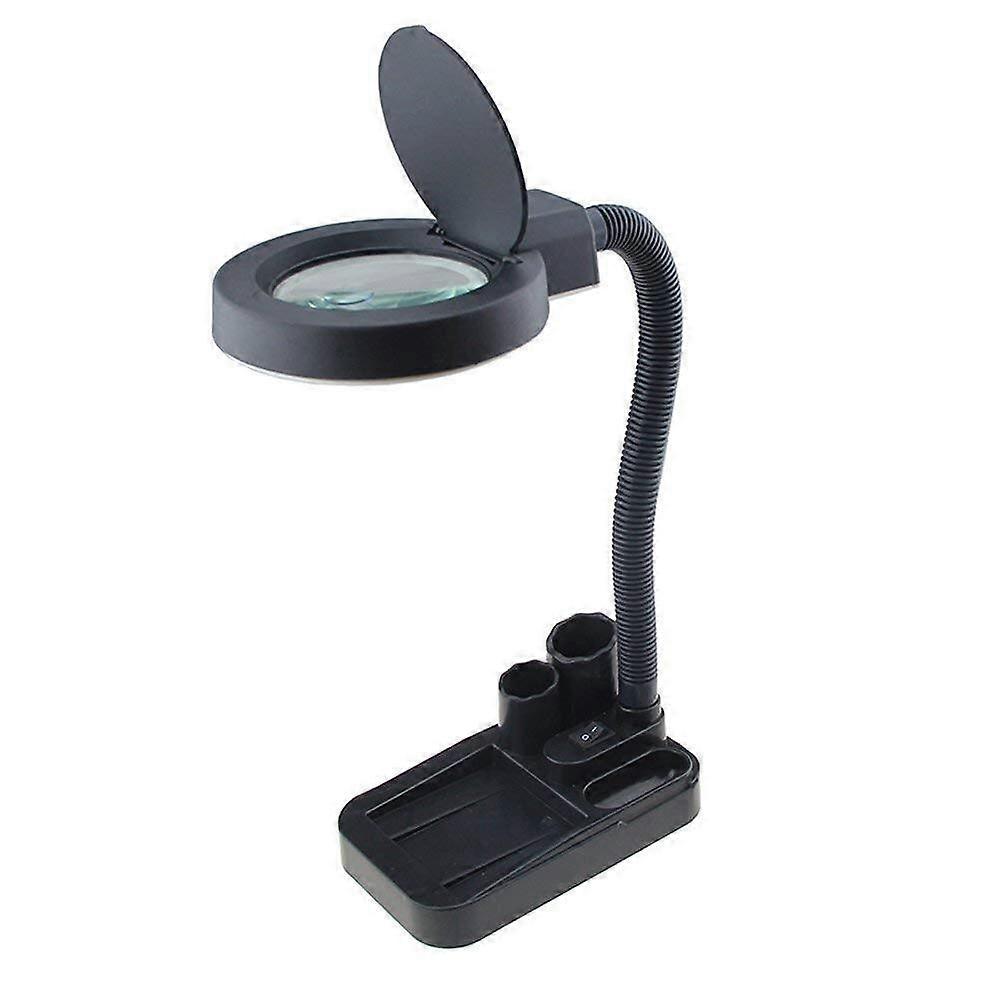 Lupen, desktop magnifying lamp with 40 LEDs, 5x to 10x zoom, with tool kit