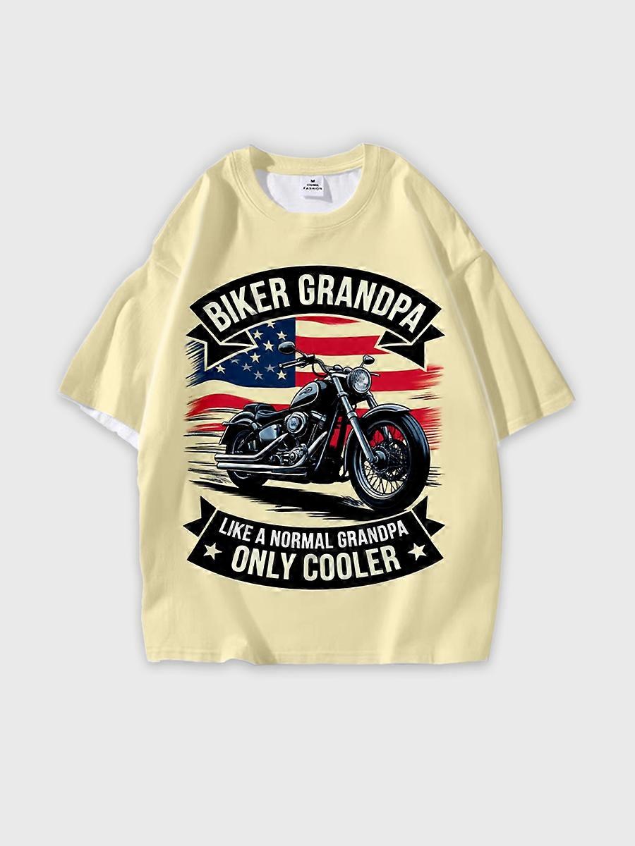 T-shirt round neck Pattern loose short sleeve E521