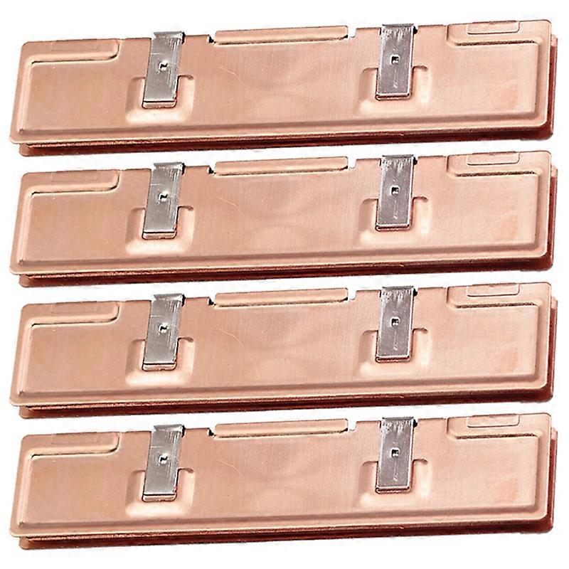 4X Pure Copper RAM Heatsink Radiator for Ram DDR3 Memory Cooler Cooling Heat Sink Desktop Memory Rad
