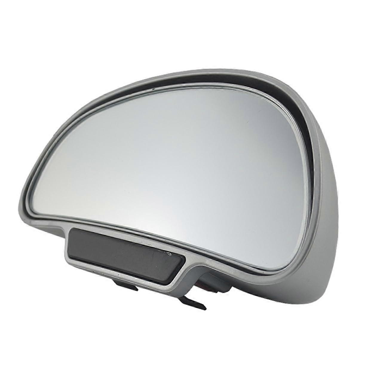 360° Car Side Mirror Rear View Mirror for Dead Angle in Car Silver Colour Random Colour
