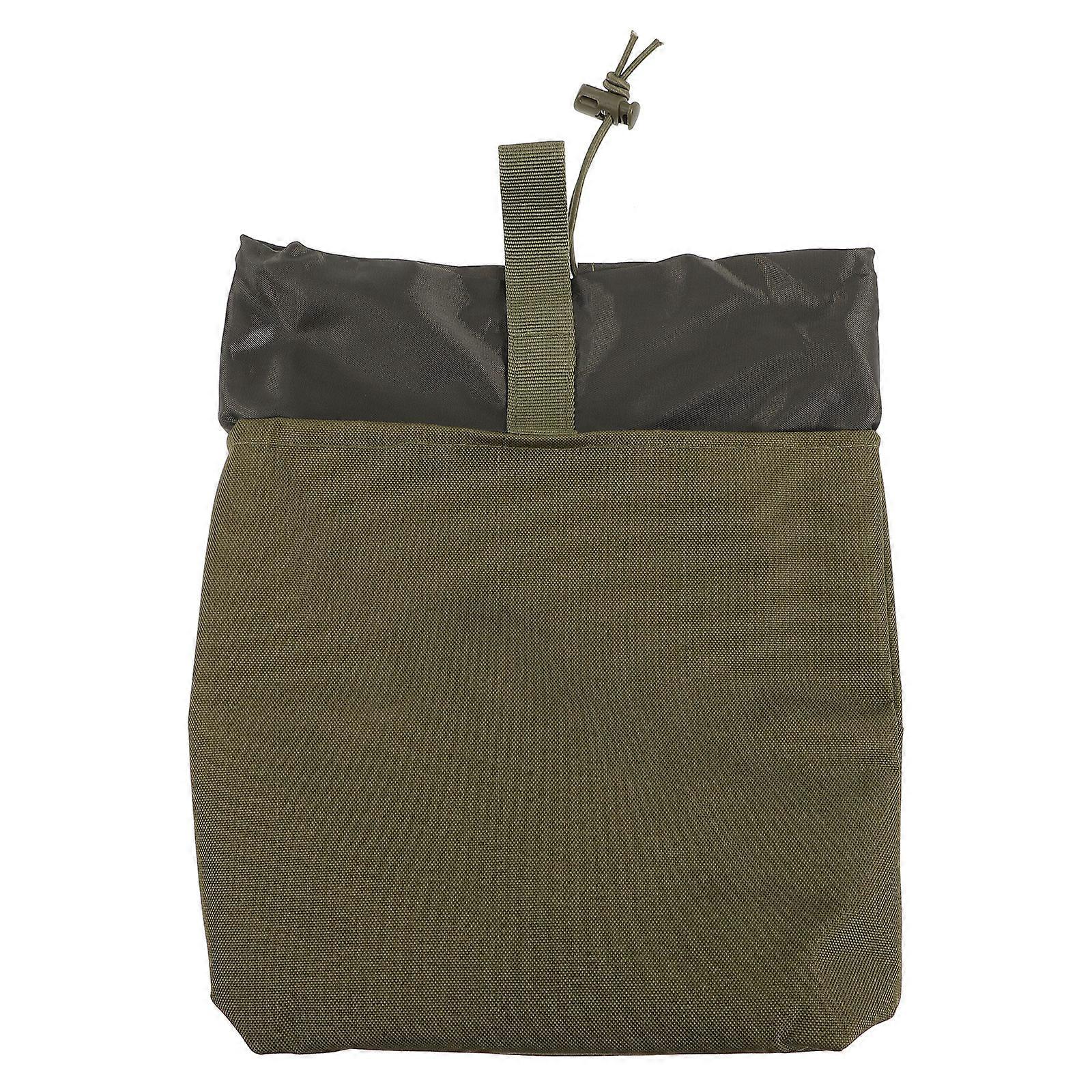 Olive Green Tactical Waist Bag with Large Storage Space and Foldable Design for Convenient Tool Storage Made of Nylon