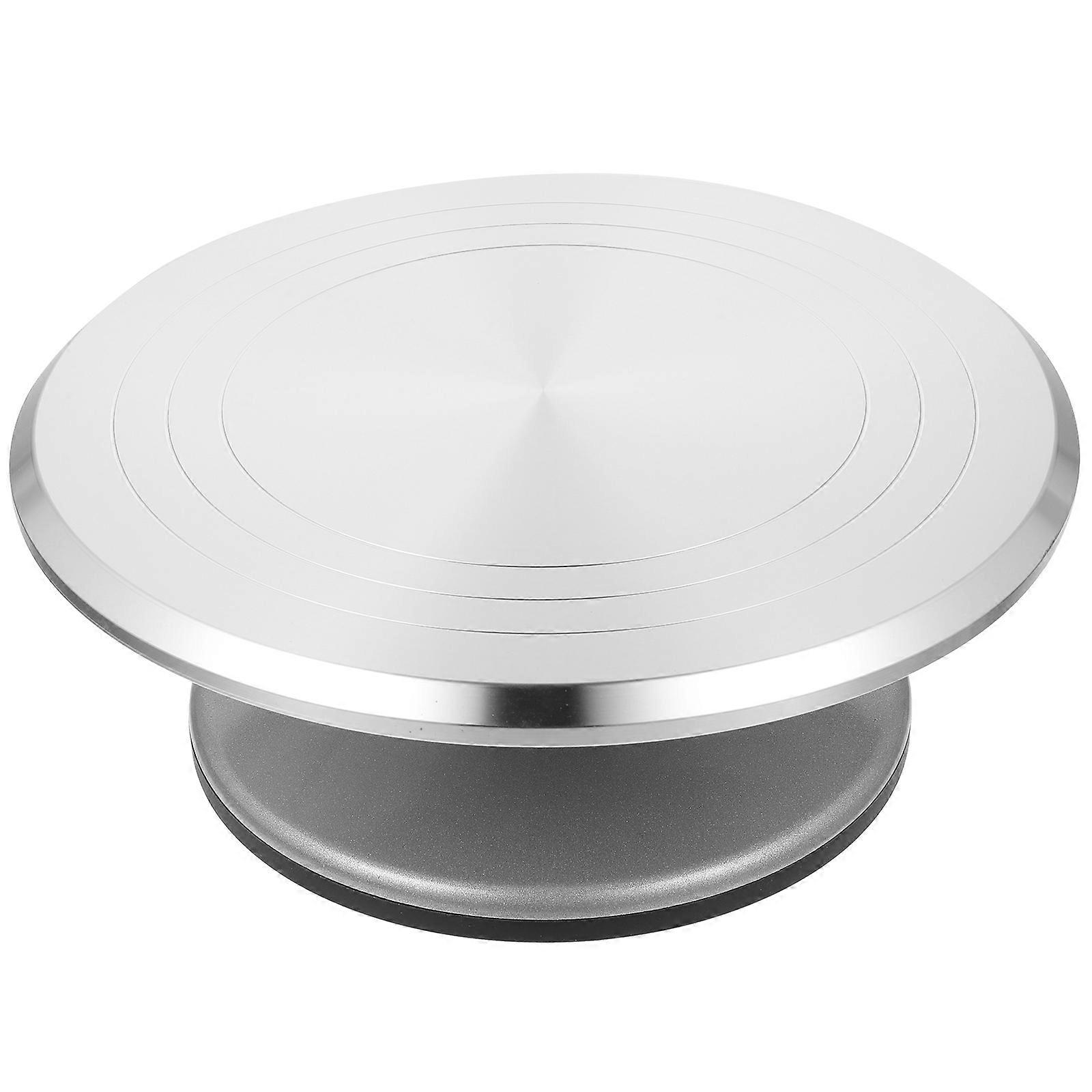 Aluminum Alloy Cake Decorating Turntable – Stable, Non Slip Base for Smooth Rotation, Ideal for Baking and Party Use