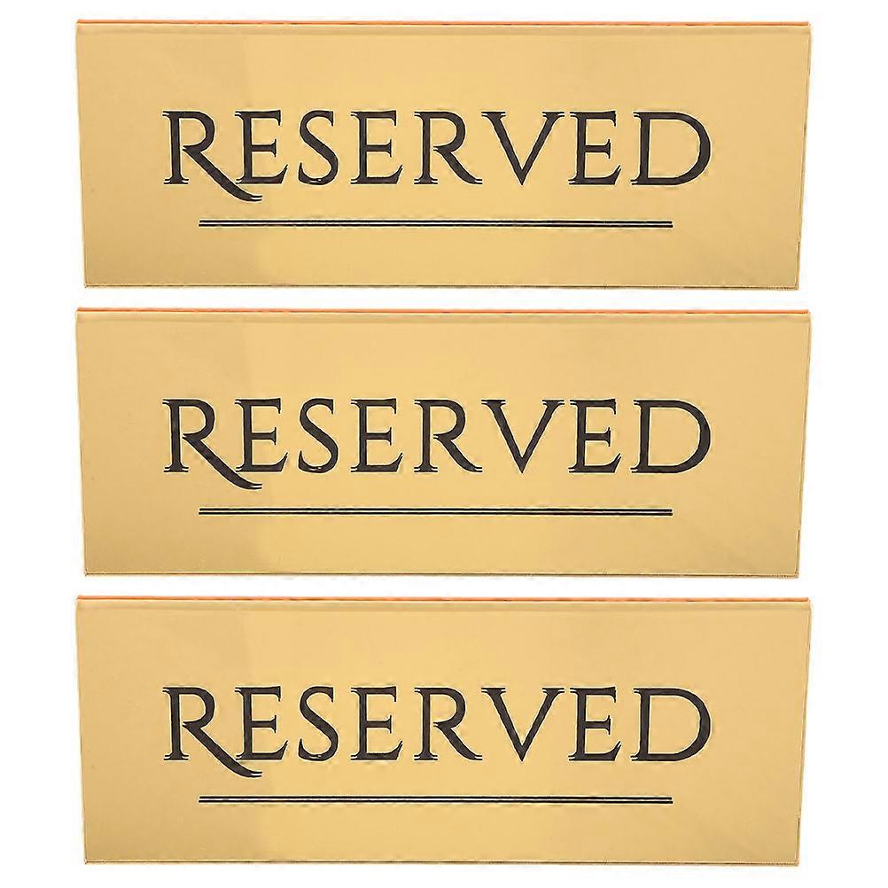 Table Reserved Card Rustic Charm Style Reserving Seats Wedding Decor 3Pcs