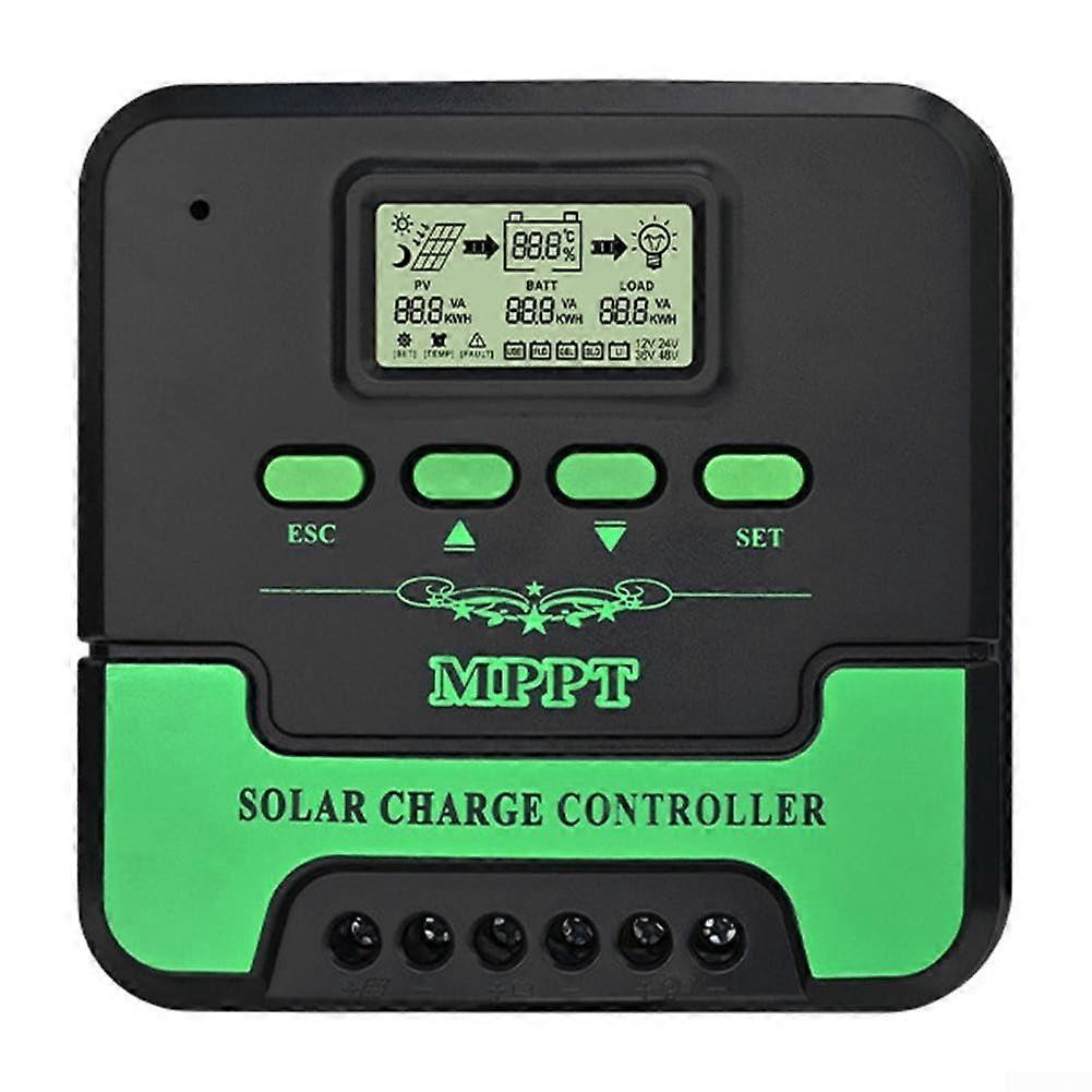 MPPT Solar Charge Controller, 12V/24V AutoDetect Solar Charge Controller for Gel Lithium Battery (10A)