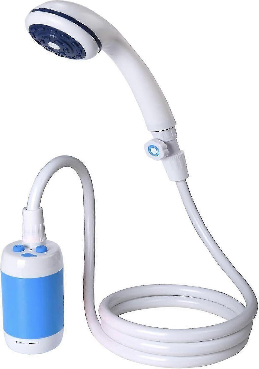 Camping Shower Portable Shower Outdoor Shower with Built-in 4800mAh Battery, Electric Rechargeable Handheld Shower, Pumps Water into Shower Stream