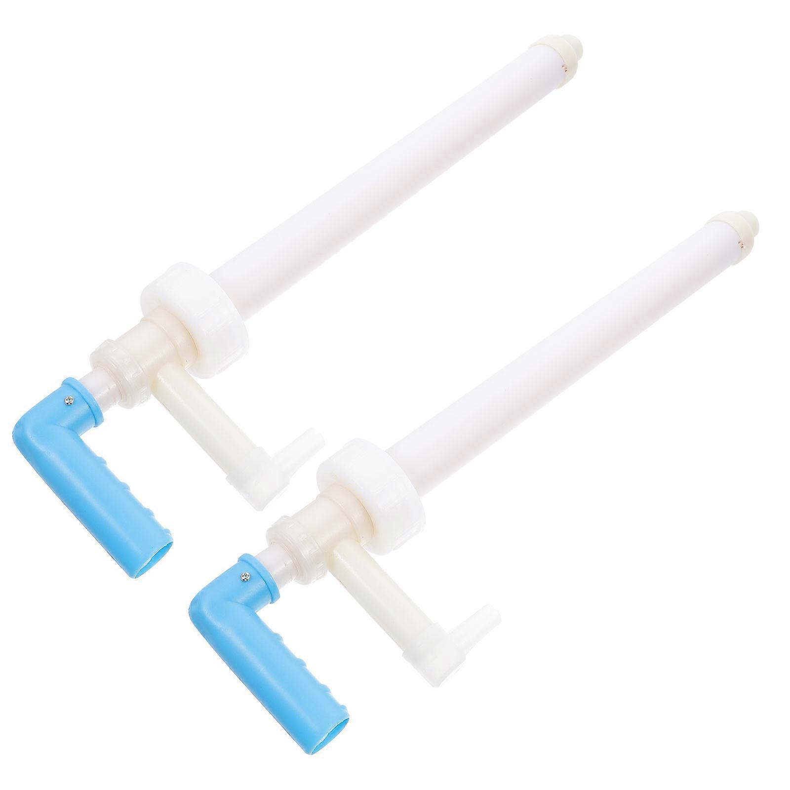 White Plastic Hand Press Pump for Home Use with Durable Material 2 pcs