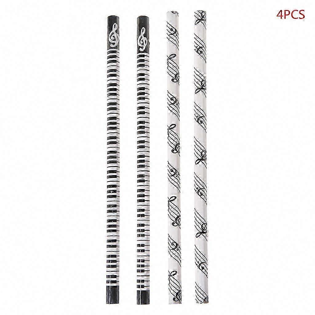 4pcs Μουσική Σημείωση Μολύβι HB Standard Pencil Μουσική Χαρτικά Πιάνο Σημειώσεις Sch