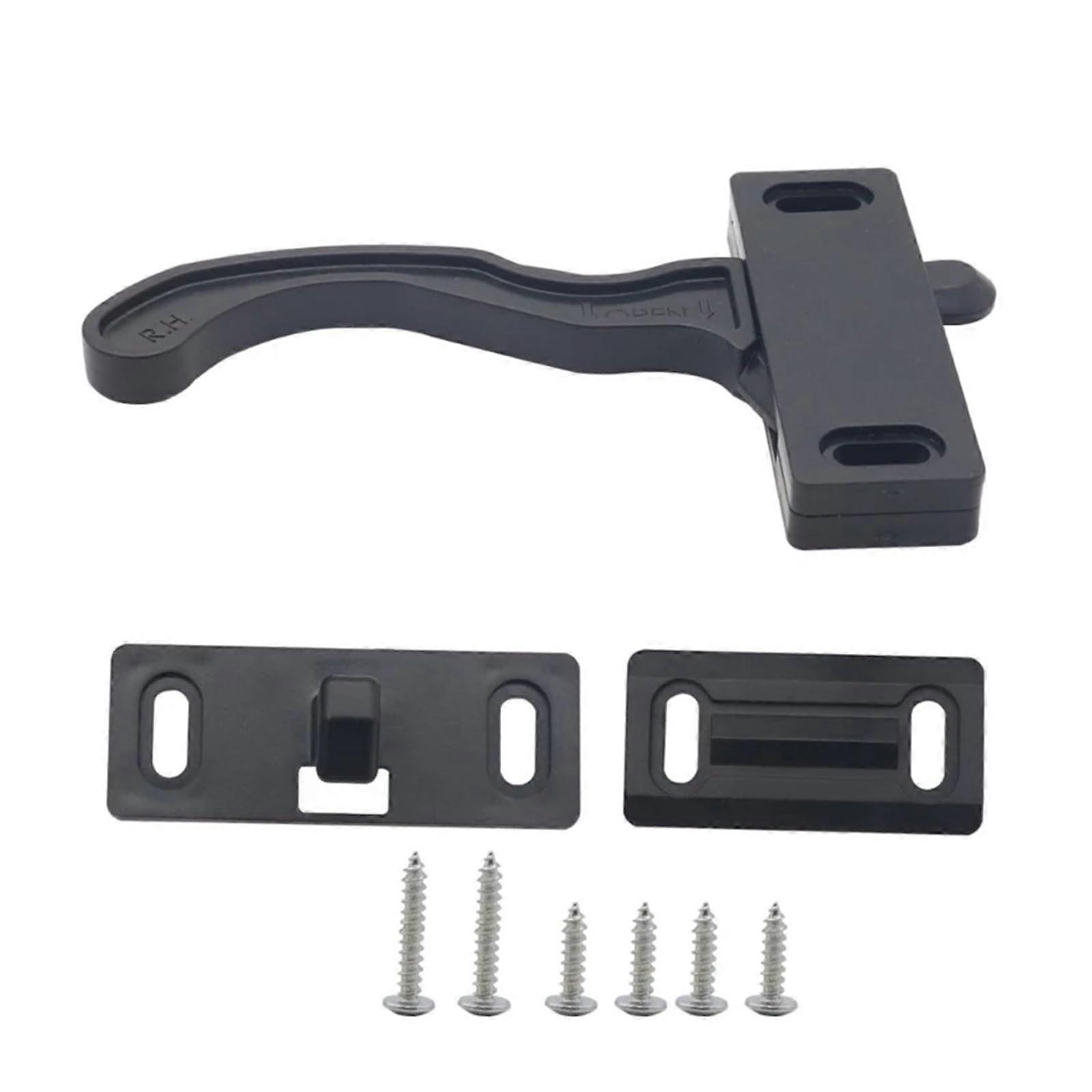 1 Set RV Screen Door Latch Set with Right Handle, Universal Accessory for MotorhomeCaravanCamperEntry Door Hardware