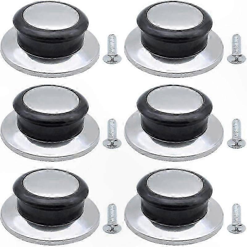 6-Pack Heat-Resistant Cookware Lid Knobs Replacement Handles for Pots and Pans