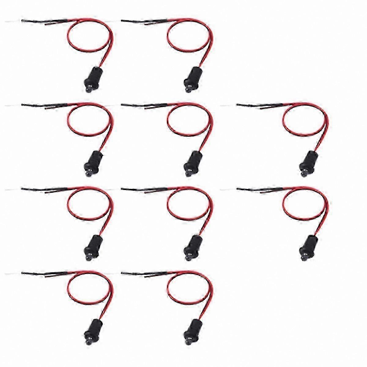 Red LED Car Alarm Simulator with Flashing Light for Dashboard Mounting