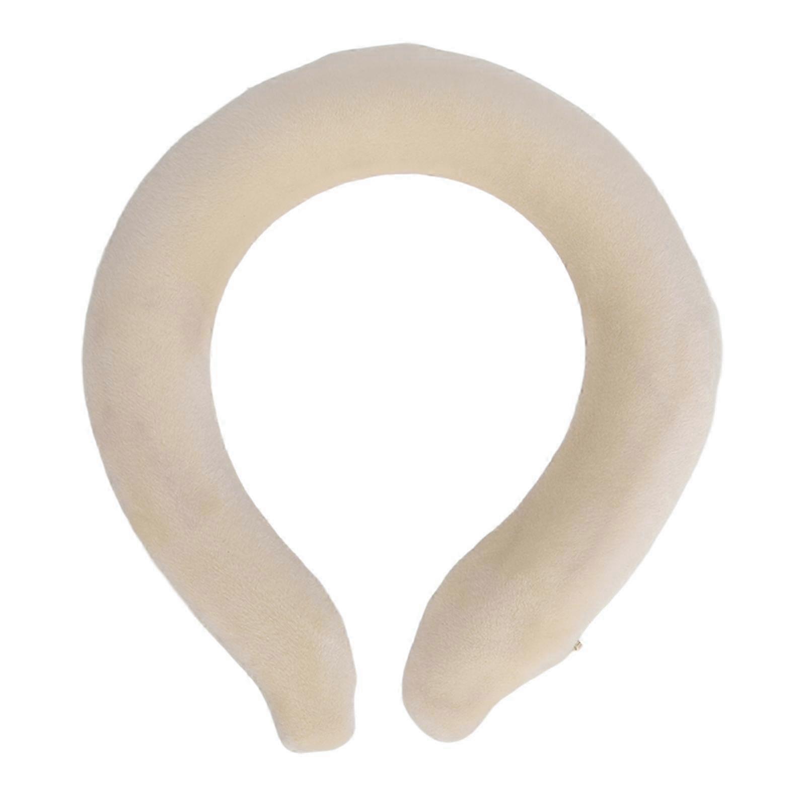 2025 Neck Self Heating Collar Remover Plush Cover Constant Temp 48 Degrees Celsius Neck Heating Warmer Beige