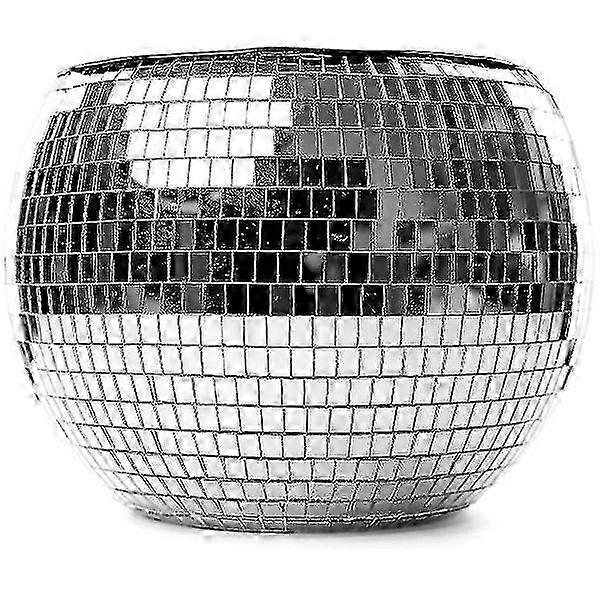 Disco Ice Bucket Washable Retro Drink Bucket Double Layer Insulated Ice Bucket Suitable For Home Cocktail Party Silver  hk