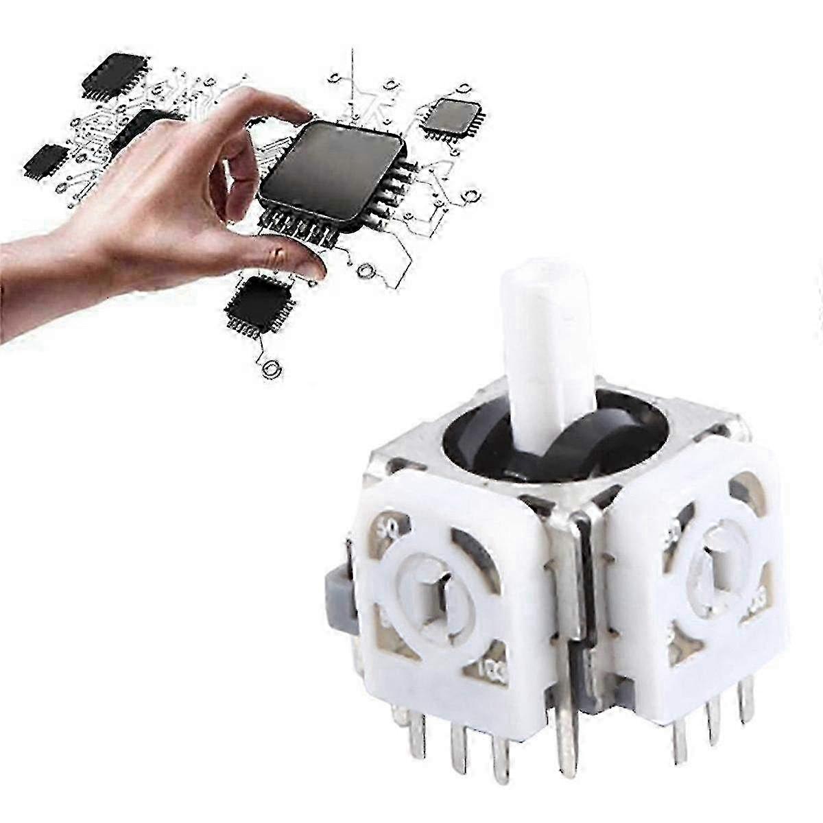 10PCS 3D Analog Joystick Sensor Module Potentiometer for Switch Pro Game Controller Repair PartsWhite SZRH A-GB