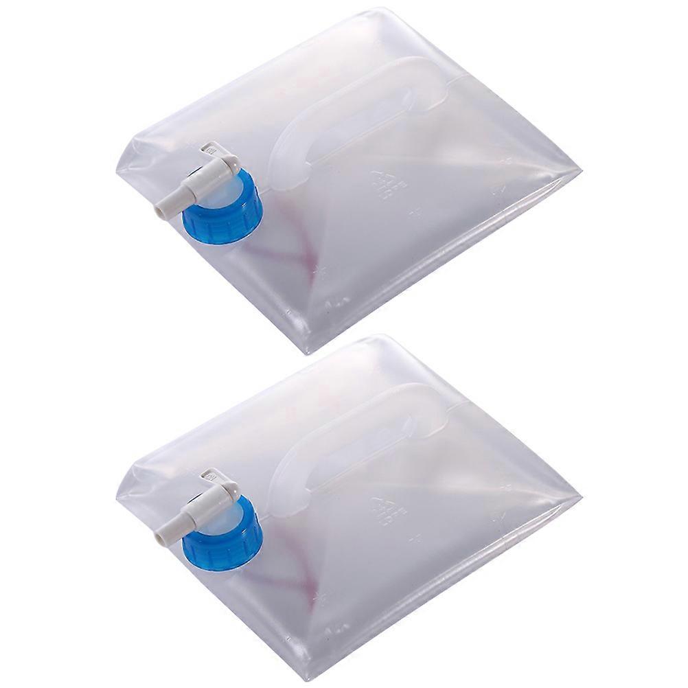 Collapsible Bucket 2Pcs Water Storage Container For Outdoor Water Container 22.3X22.3X27CM Use