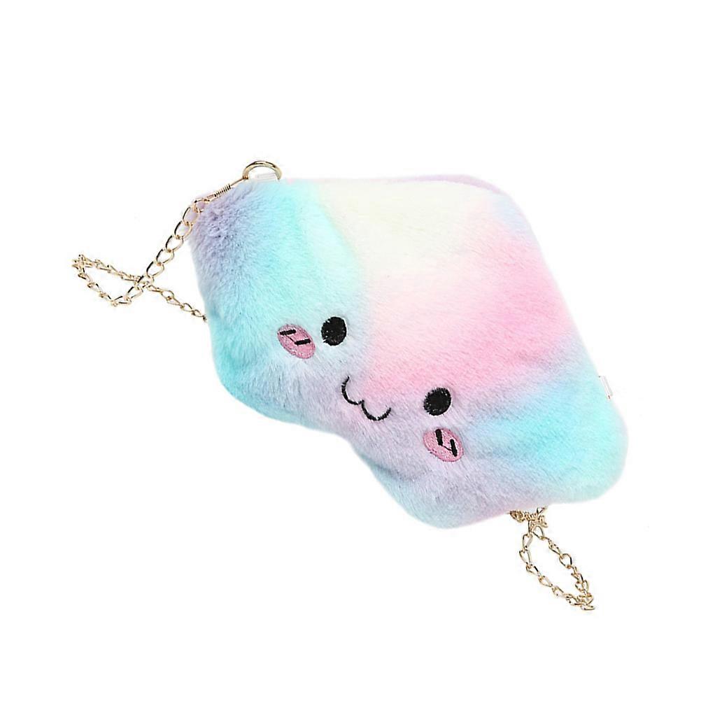 Adorable Plush Crossbody Bag In Cloud Shape For Kids Multi Color Design 1Pack Great For Shopping Beach And Parties