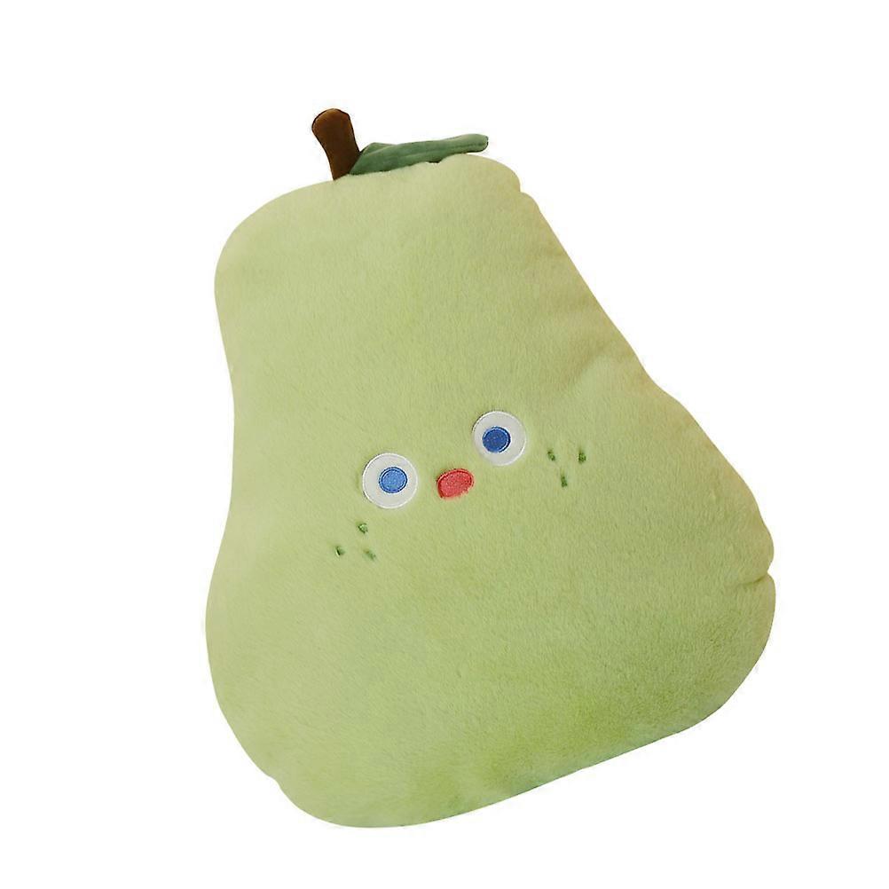 Stuffed Pear Toy Hug Pillow Vegetable Themed Toys Green Color Throw Pillow 1Pack