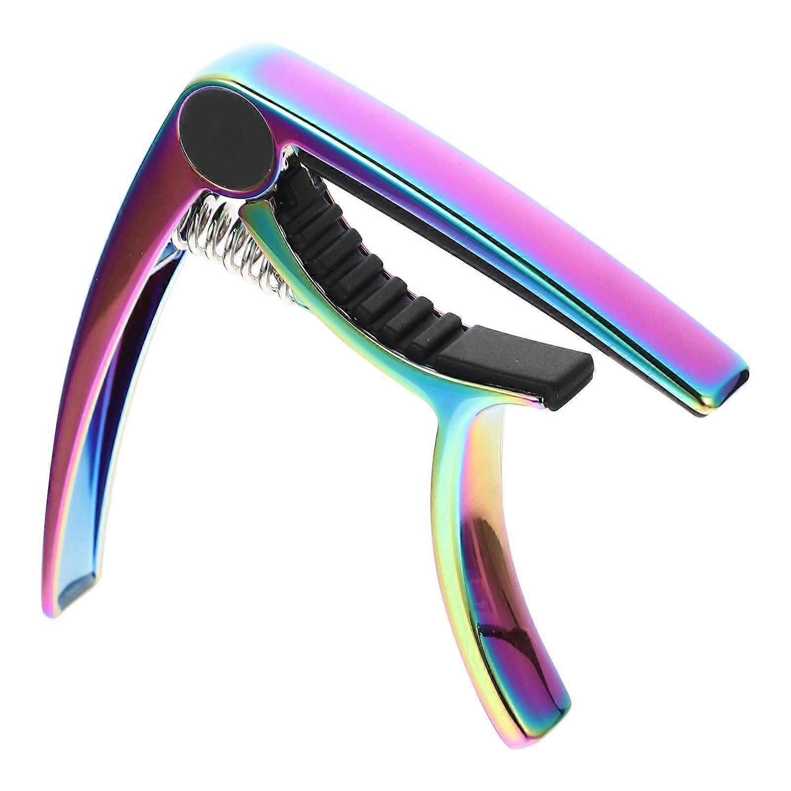 Violet Multifunction Guitar Capo Made of Durable Zinc Alloy for Musical Instrument Use 4.5 Inches