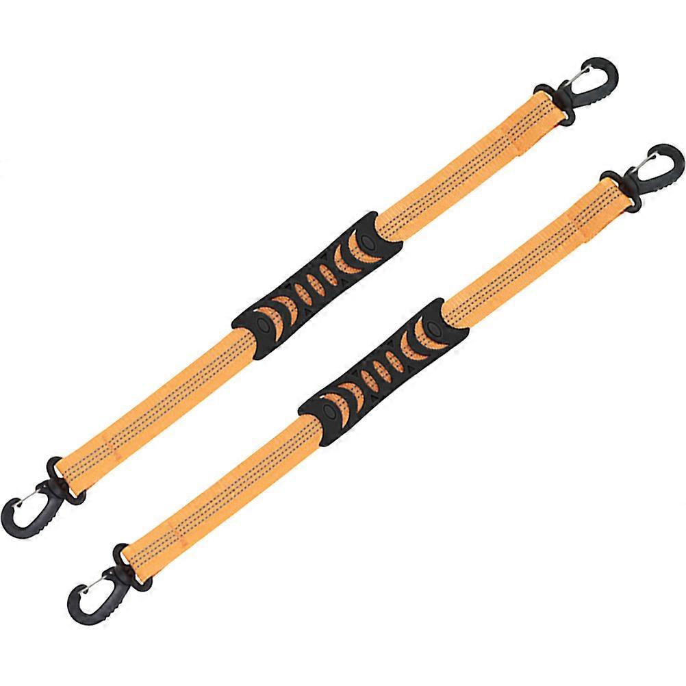 Portable Skate Leash for Shoes Made of Nylon Webbing Orange Color Foldable and Durable 2Pcs