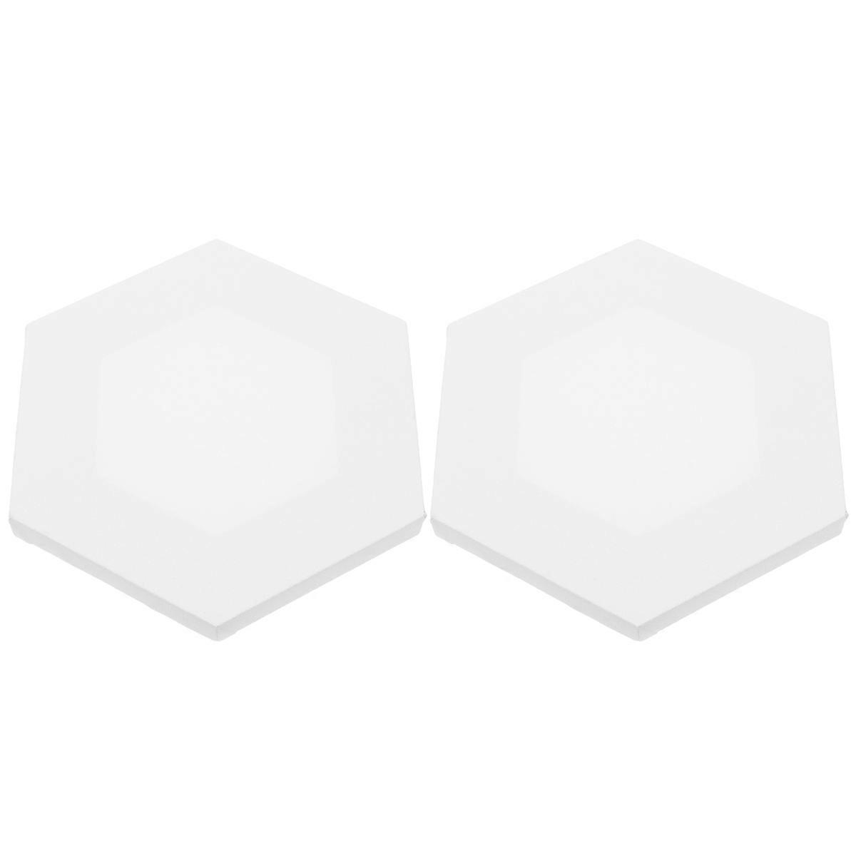 Hexagon Acrylic Canvas Drawing Board 2pcs Set Durable Irregular Oil Painting Frame for DIY Art Projects & Creative Painting Panels for Students