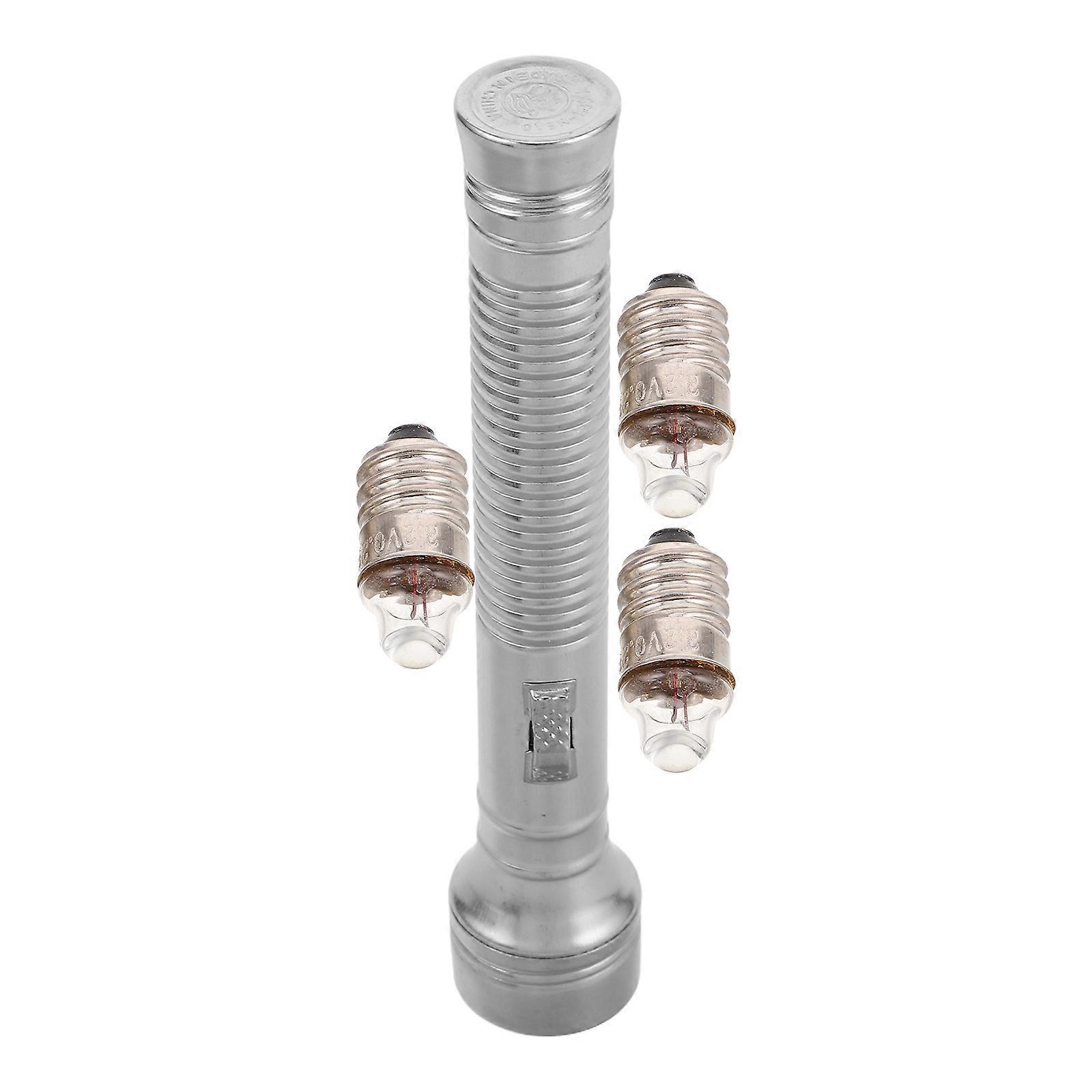 Cylindrical Emergency Flashlight Vintage Portable Torch Perfect For Home And Outdoor Activities With 1 Set