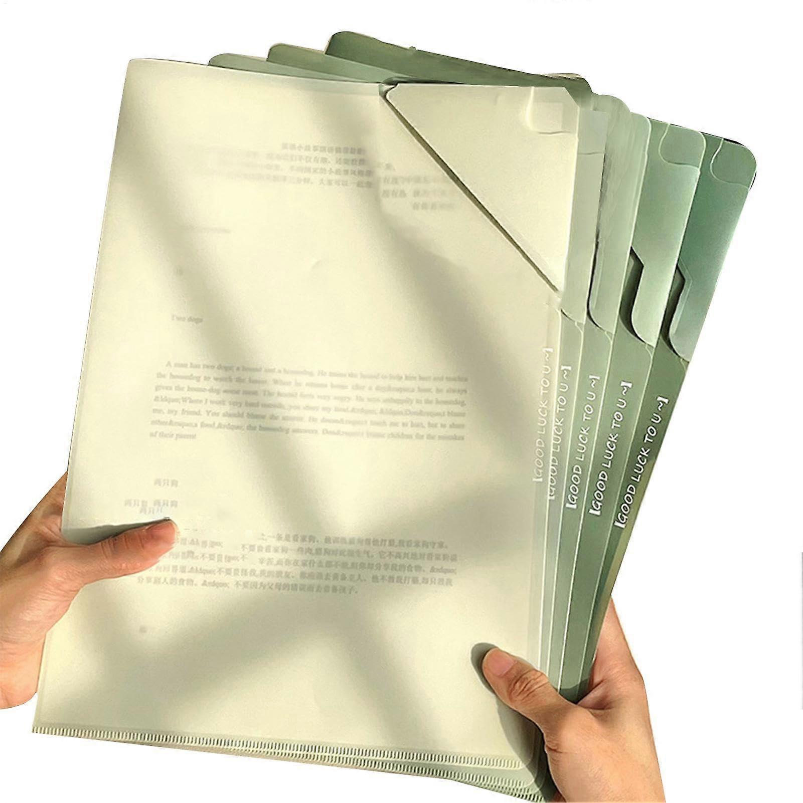 Filing Cabinet Folders Green Colourful Document Organiser For Home Office School