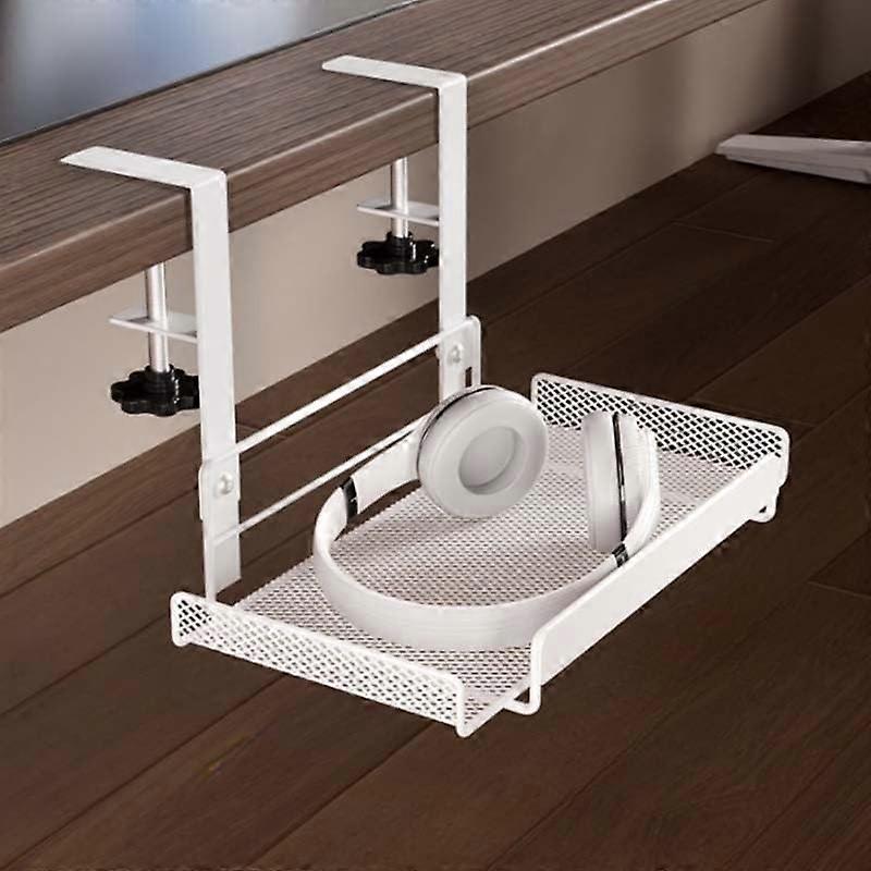 Cable management tray for under the desk, white, 36.5 cm x 36.5 cm