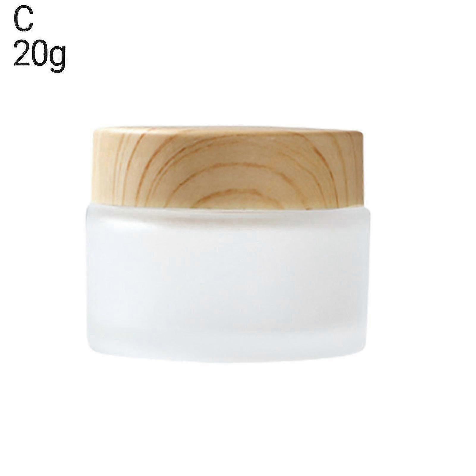 30ml/50ml/80ml/10g/20g/30g Empty Bottle Space-saving Matte Surface with Wood Grain Lid Glass Cosmetics Spray Bottle for Travel