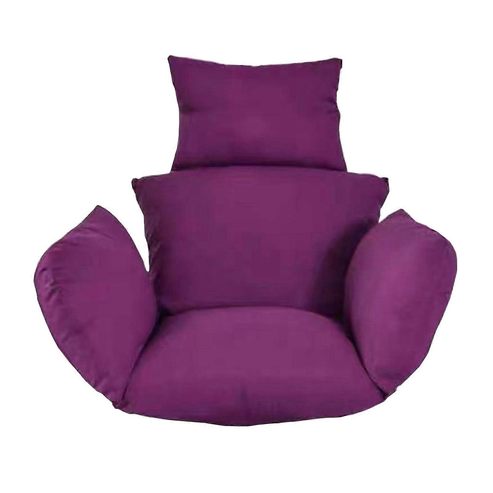 Hanging Chair Cushion for Rattan Swing Comfortable Back Support Lila