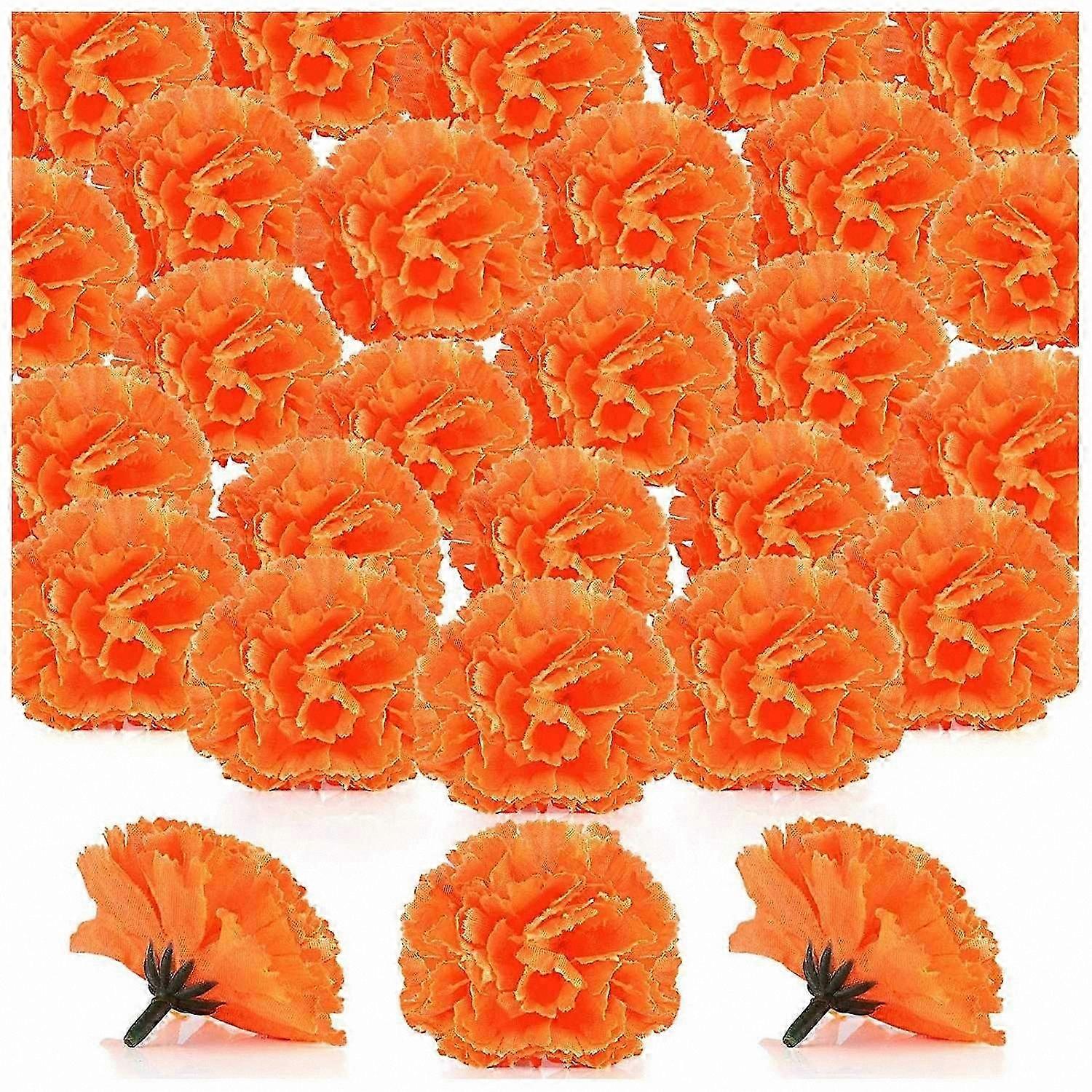 100 Pieces Artificial Flower Heads for Garlands and Craft Projects