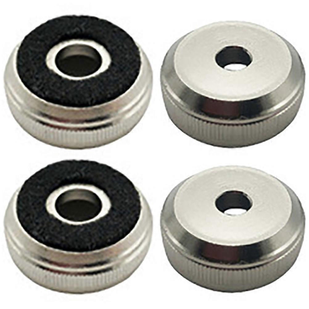 Trumpet Bottom Cover with Copper Washer for Valve Caps and Finger Buttons Silver for Trumpet 1 Set