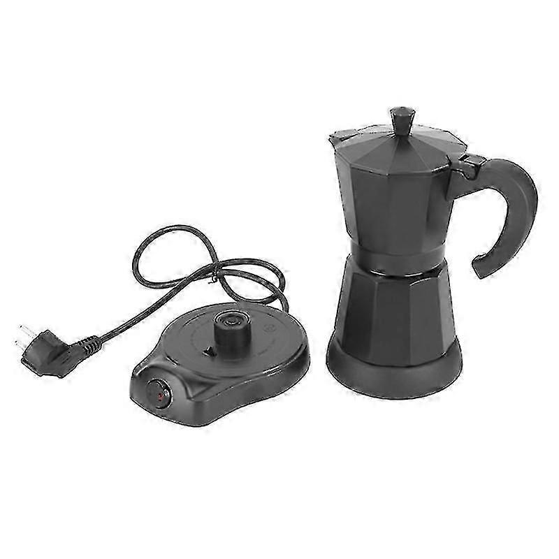 300ml Portable Electric Coffee Maker - Stainless Steel Mocha Espresso Pot