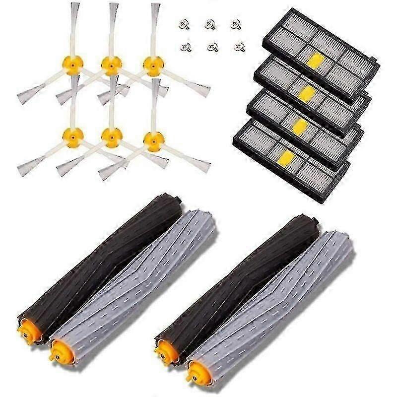 Brushes Replacement Kit Spare Parts Compatible with for iRobot Roomba 800 860 870 880 890 and 900 960 980 series - Pack of 14 PCS