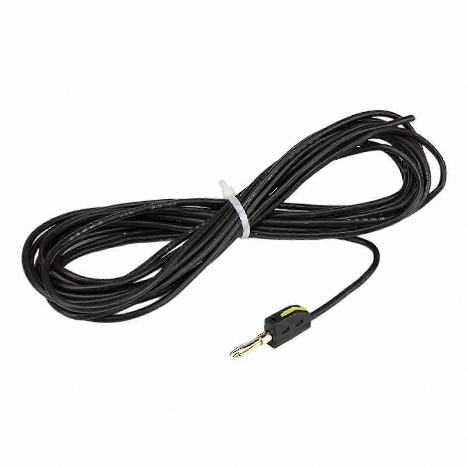 4mm Silicone Wire Test Probes with Gold Plated Banana Plugs for Electrical Meter Testing Red and Black Cables