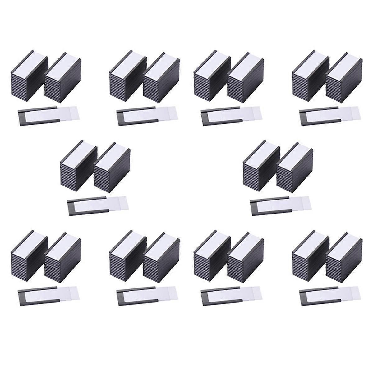 500Pcs Magnetic Label Holders with Magnetic Data Card Holders with Clear Plastic Protectors for Meta