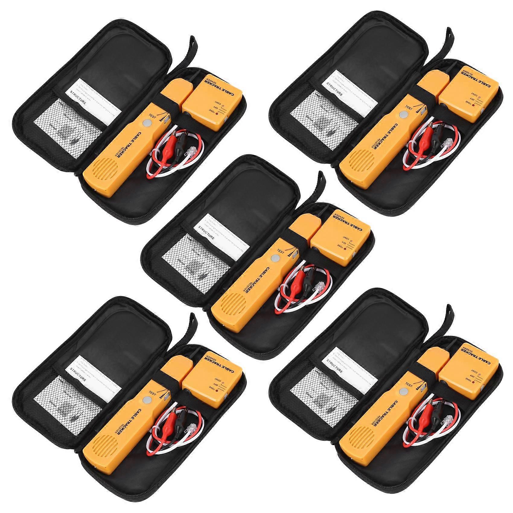 5X Cable Finder Tone Generator Probe Tracker Wire Network Tester Tracer Kit