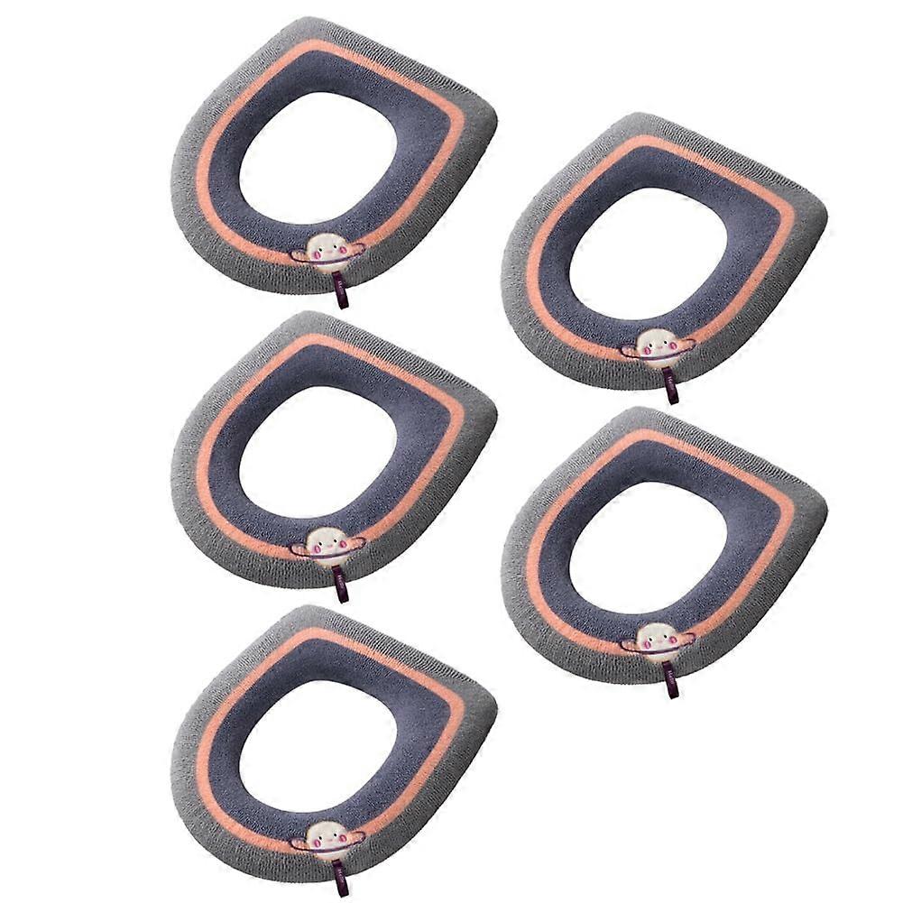 Thickened Toilet Mat Household Gasket Winter Toilet Cover Washable Toilet Seat Cushion Toilet Seat Cover