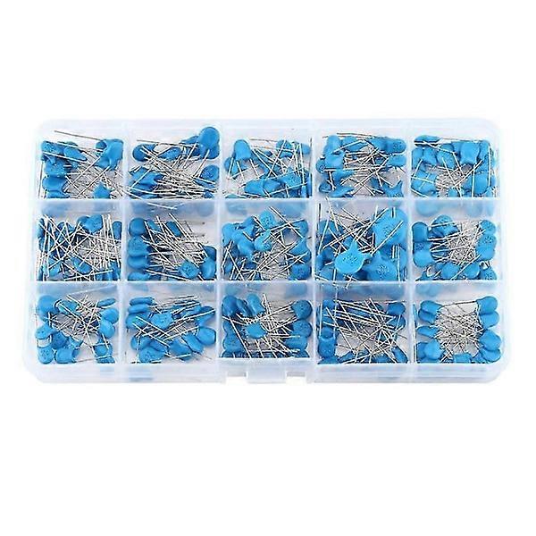 300 Pcs 15 Values High Voltage Ceramic Capacitor Electrolytic Capacitor Assortment Kit
