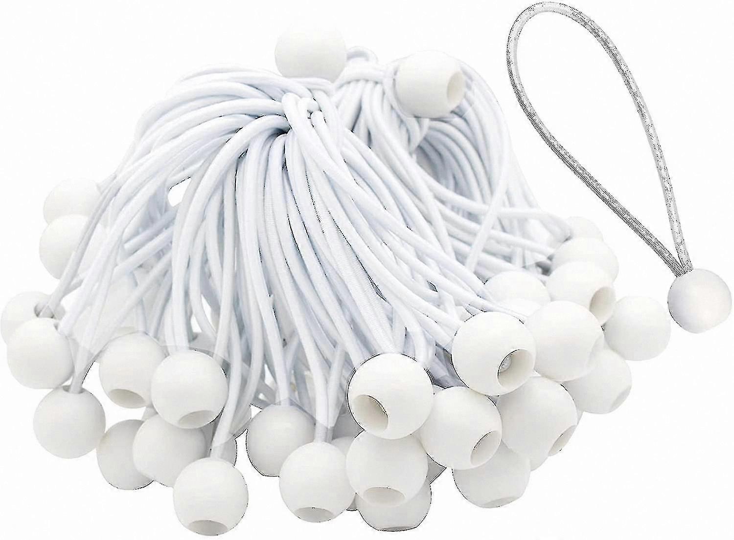 50-Pack Durable Elastic Cords with Hooks for Camping, Tarp Covers, and Outdoor Gear Setup