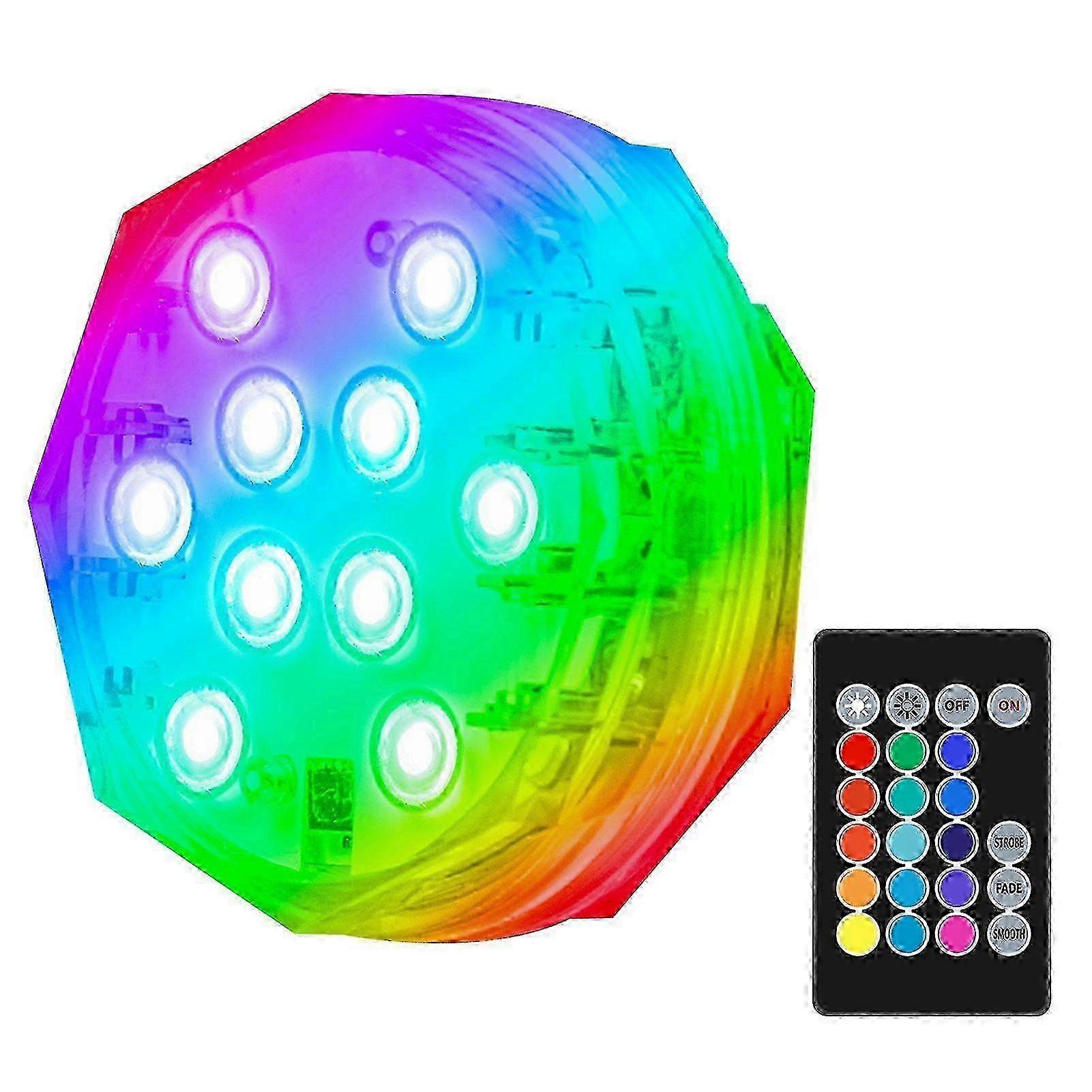 1 Set Fish Tank Lamp Multiple Lighting Modes IP68 Waterproof Remote...