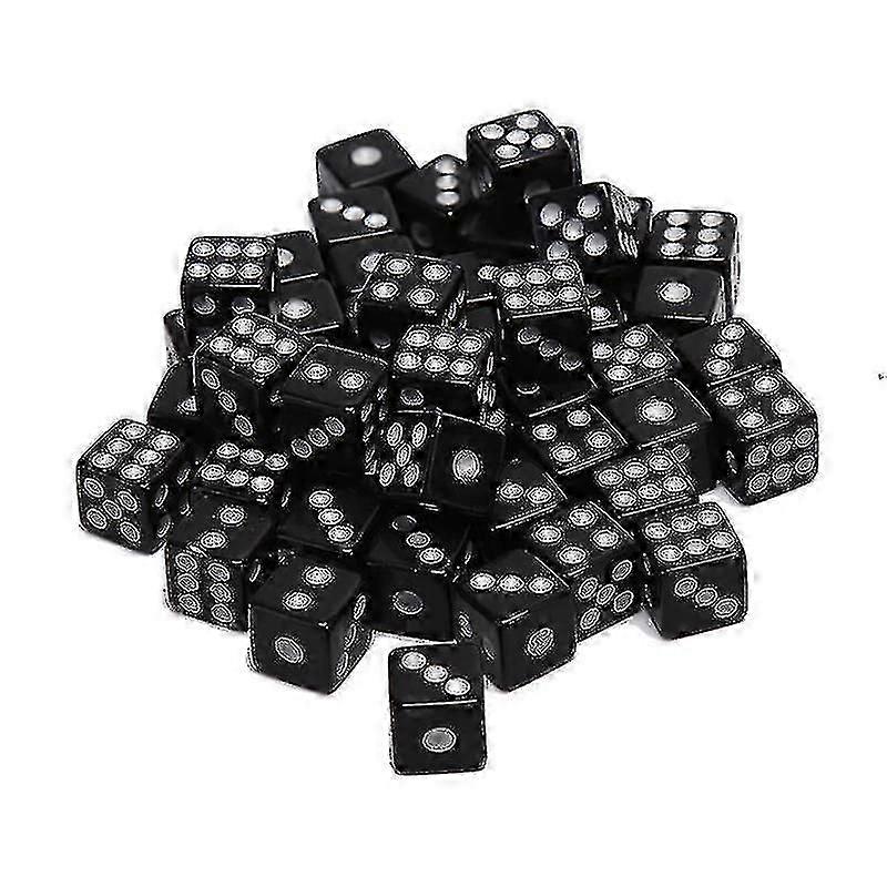 50pcs Dices Gaming Dice Standard Six Sided Dice Birthday Parties Board Game