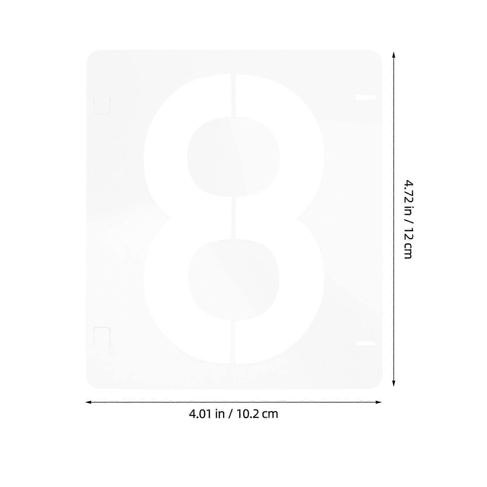 Number Stencils Plastic Template for Painting 10Pcs Reusable Digital Stencils