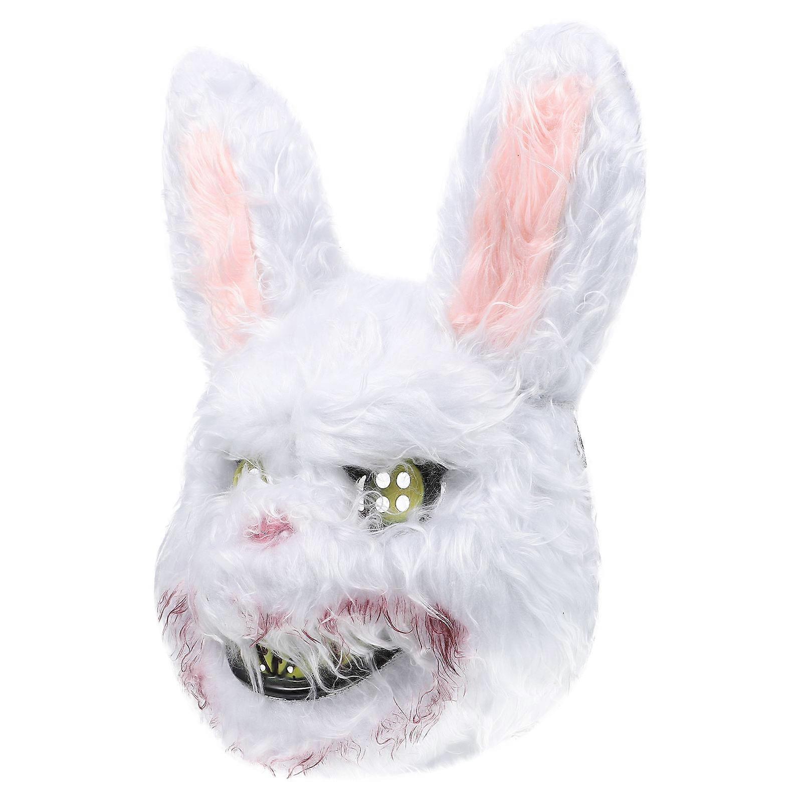 Creepy Halloween Mask Face Cover For Adults Masquerade Style Events Plush Prop 1Pc