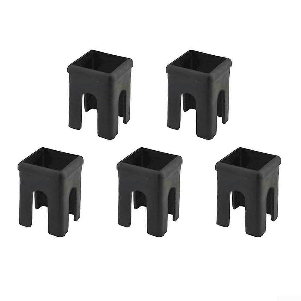 5 Pack Square Tube Inserts Sleeve Converter Plastic Adapter Home Gym Equipment Noise Reducing Shock Absorbing Connector