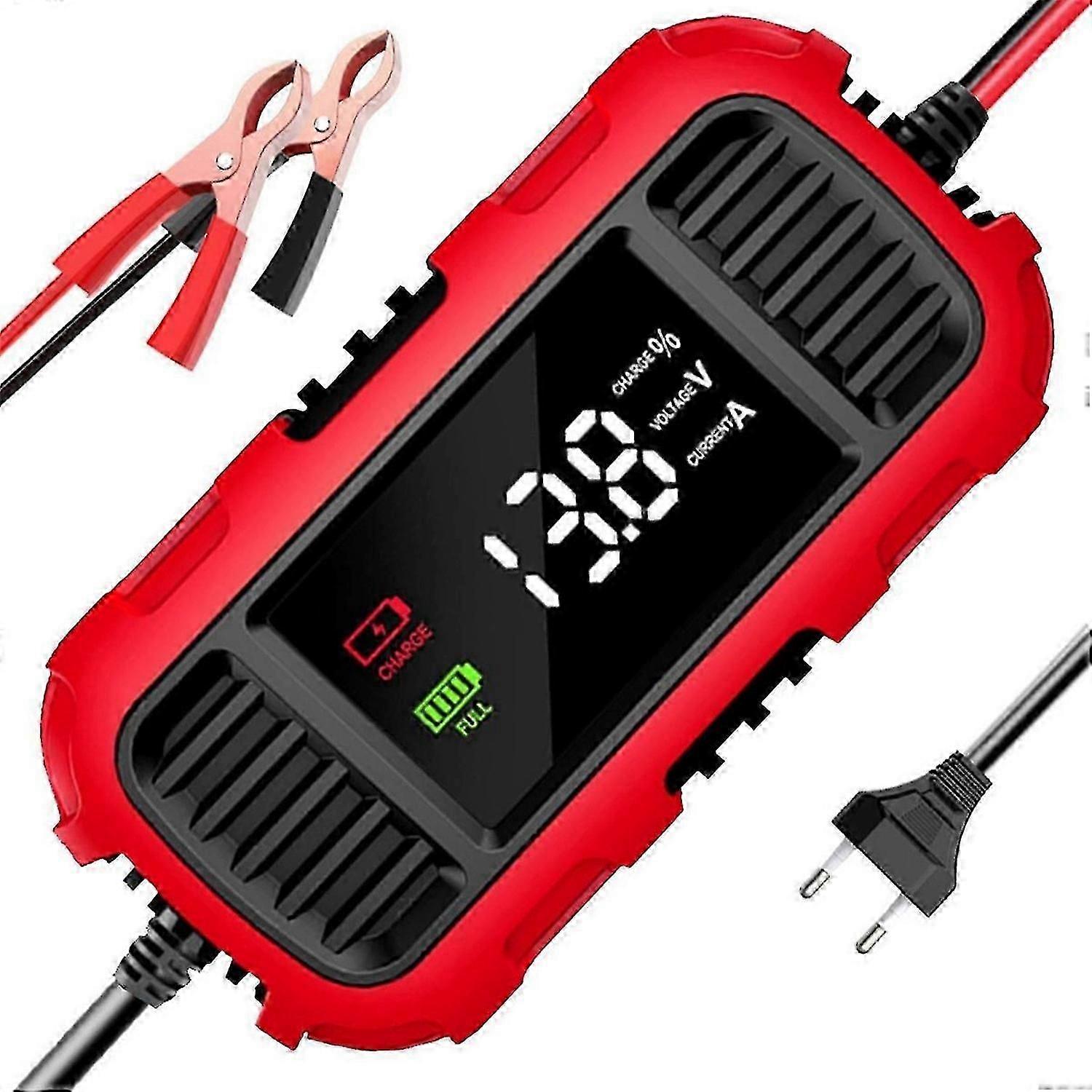 12V 2A Car Battery Charger Digital Display Smart Battery Charging Tool Trickle Charger Maintainer fo