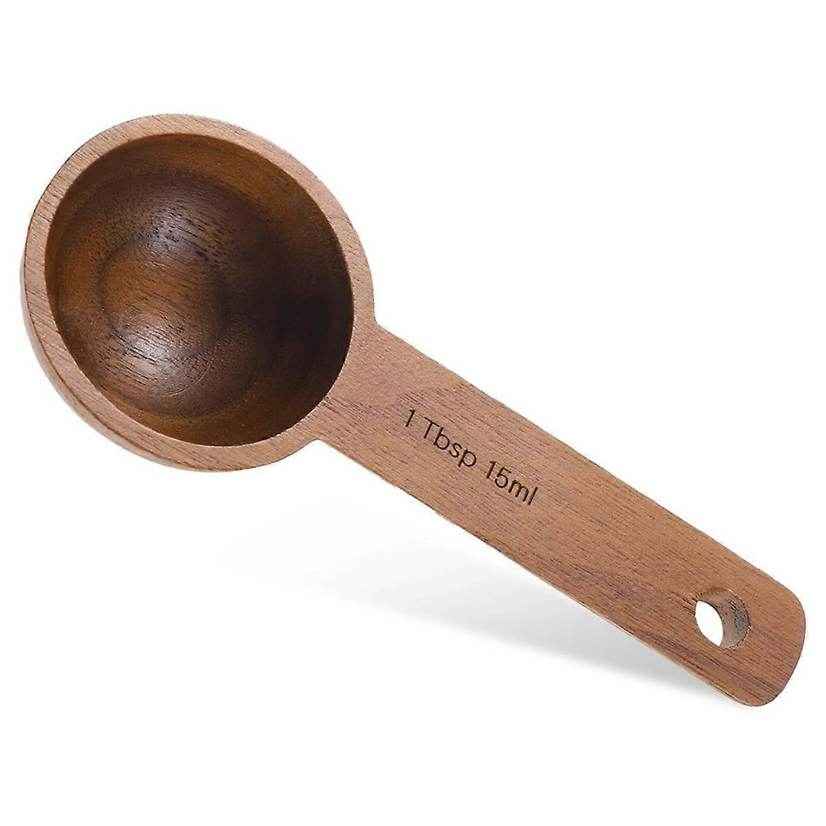 Walnut Wooden Coffee Scoop for Jars, Coffee Scoop for Ground Coffe Handmade Tablespoon Measuring Sp