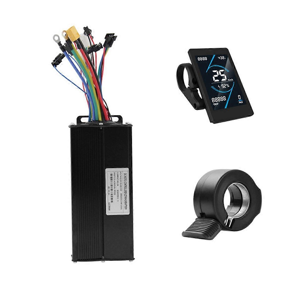 36V 48V 52V 40A Brushless Controller T5S Meter LCD Display+130X Throttle Kit for Electric Scooter E-Bike Repair Kit