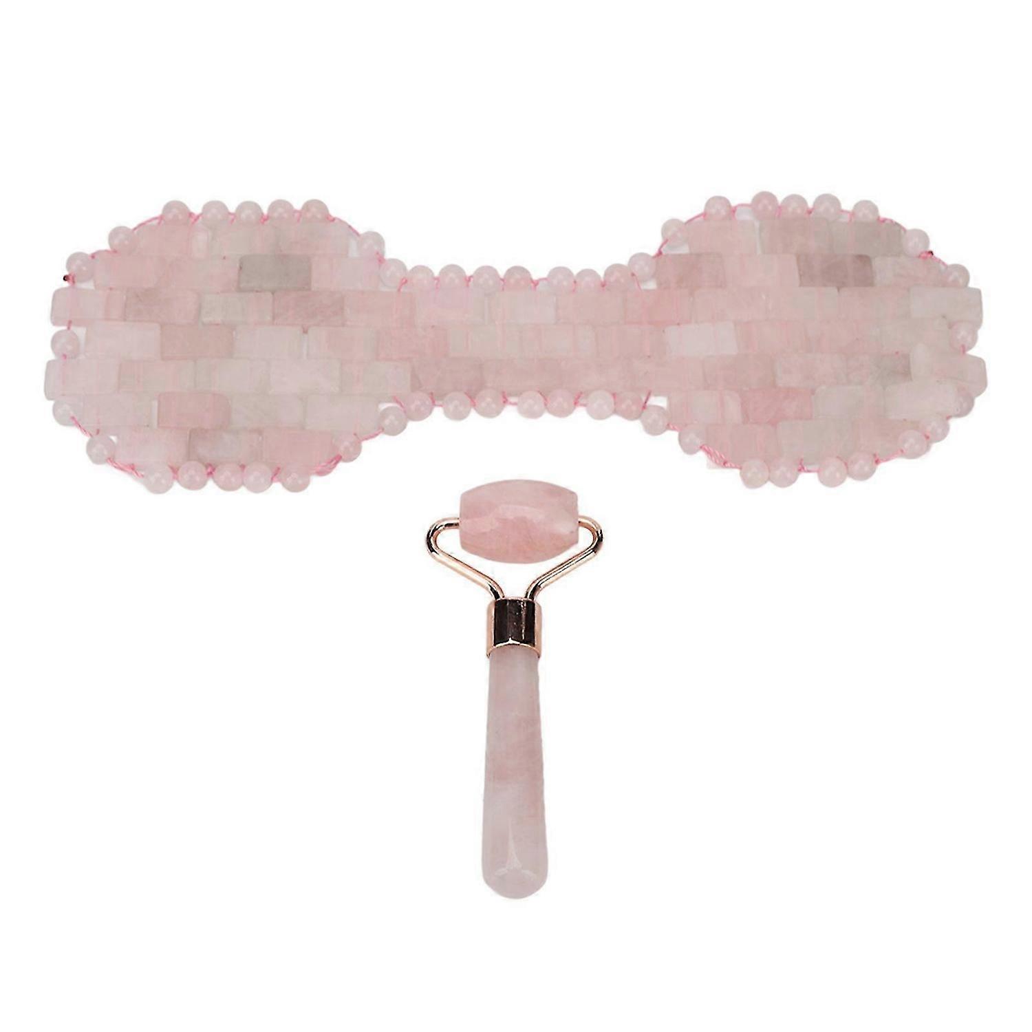 2025 Latest Model 2pcs Jadestone Eye Pad Roller Set Reduce Dark Circles Promot...