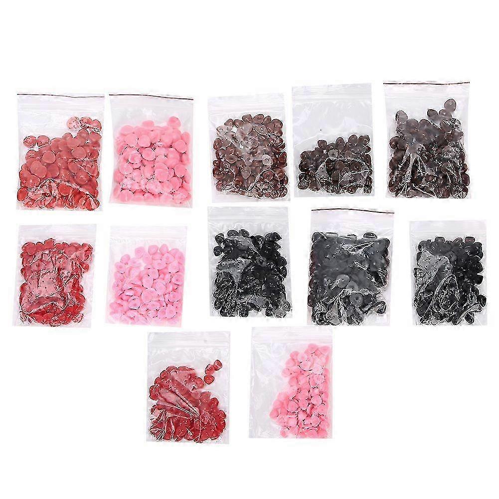 2025 Latest Model 1200Pcs Doll Noses Plastic Flat Simulation Triangular DIY