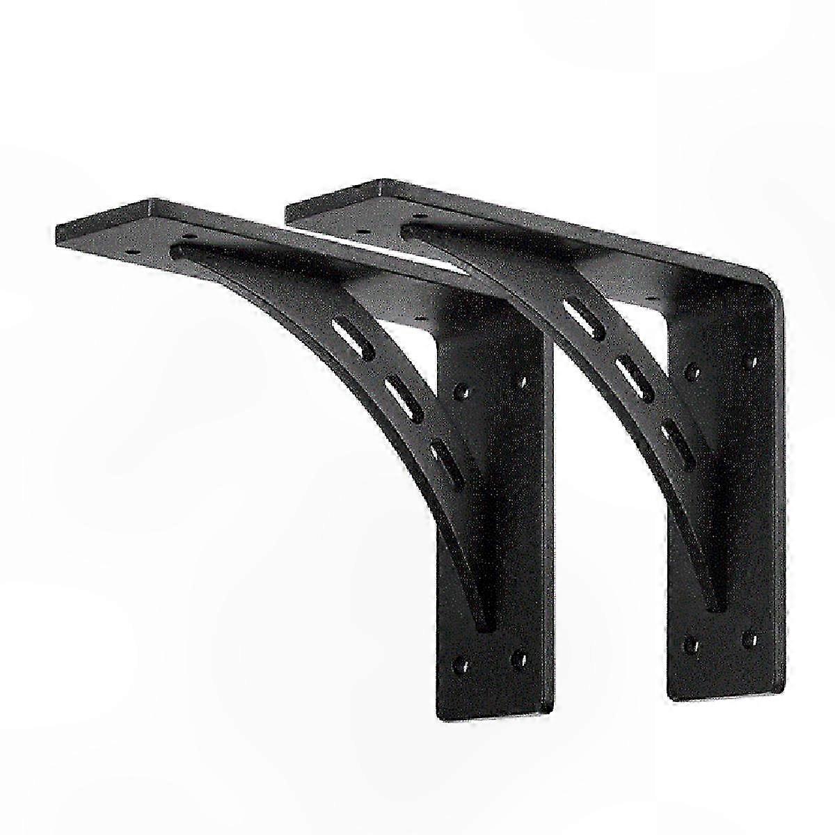 Durable Metal Shelf Brackets, Set of 2, Max Load Capacity 1100 Lbs, Ideal for Fireplace Mantels and Heavy Storage Solutions